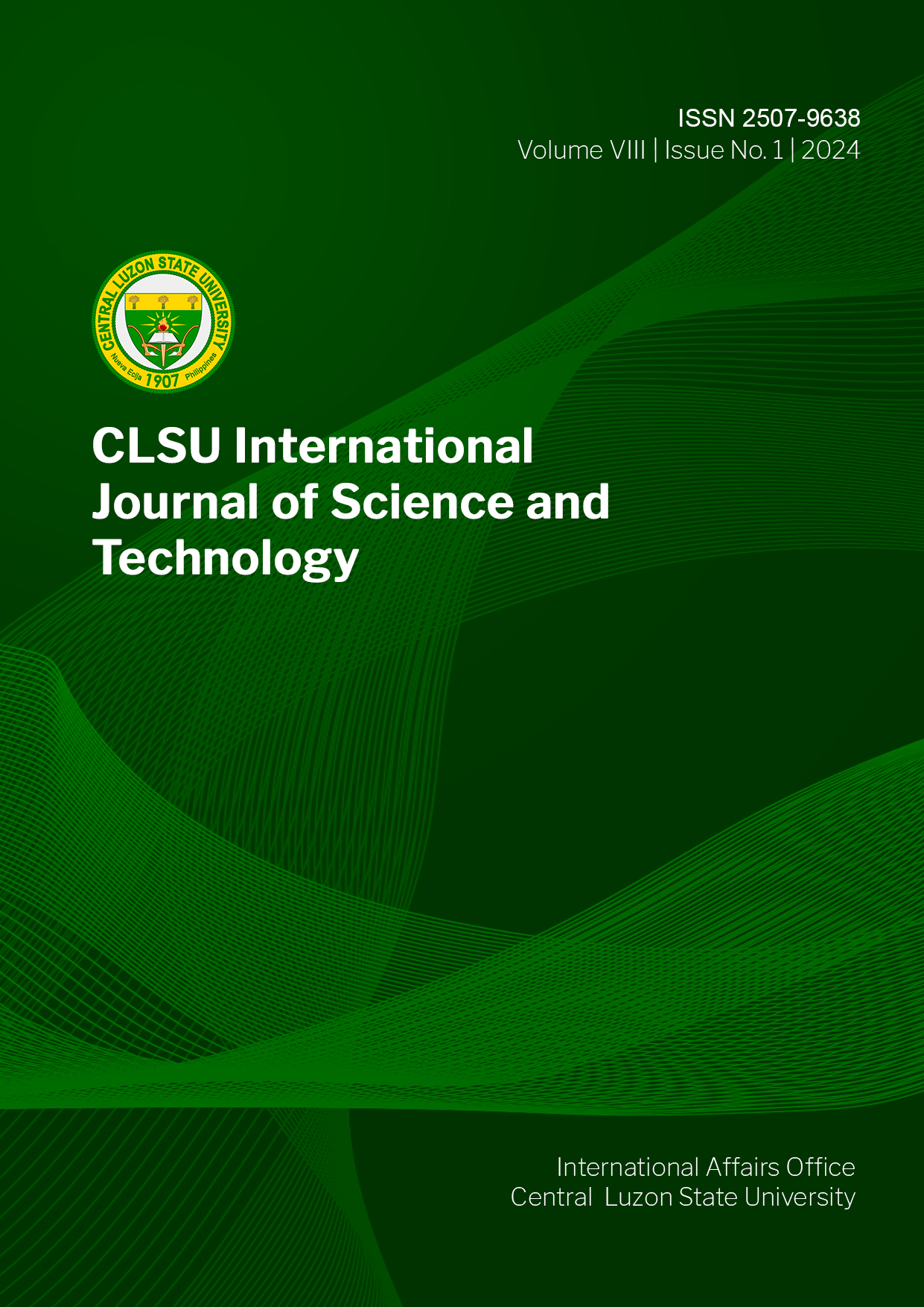 					View Vol. 8 No. 1 (2024): CLSU International Journal of Science and Technology (2024)
				